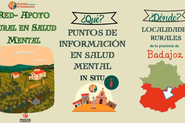 Feafes Extremadura promoverá el cuidado de la salud mental en las zonas rurales de la provincia de Badajoz