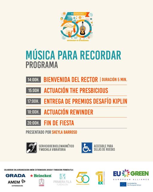 La Universidad de Extremadura celebra su aniversario con una velada musical