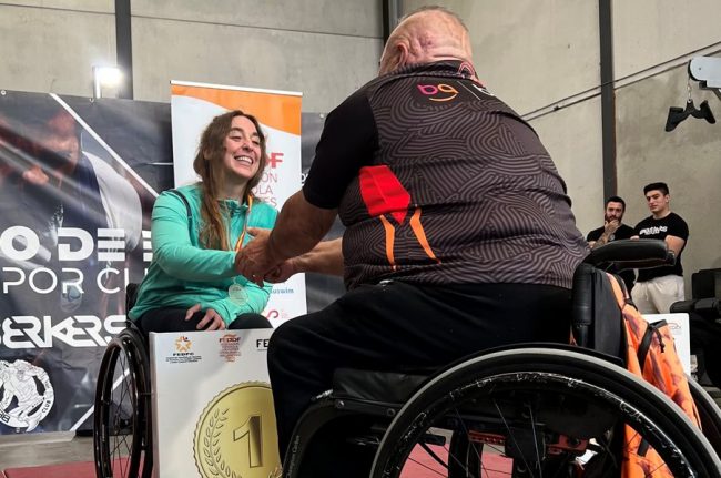 Loida Zabala bate un récord de España de para powerlifting dos días después de una radiocirugía