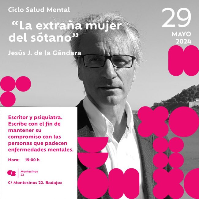 Jesús J. de la Gándara presentará su novela 'La extraña mujer del sótano' en Badajoz