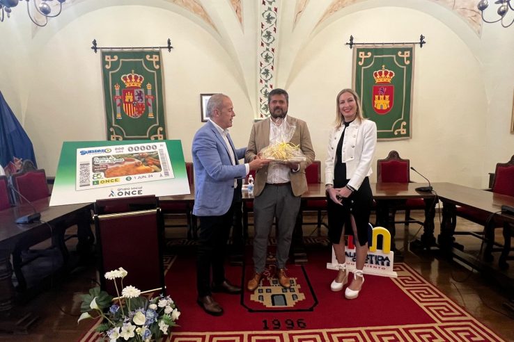 El cupón de la ONCE promociona la tosta de patatera de Malpartida de Cáceres