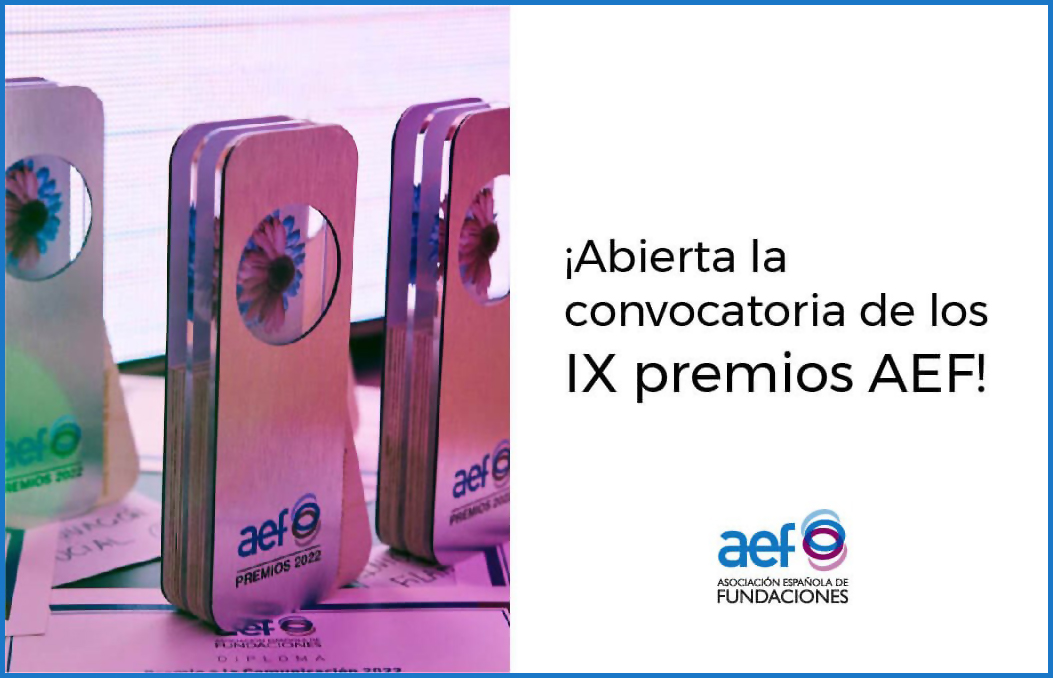 20240728_premios_aef La Asociación Española de Fundaciones convoca los IX Premios AEF