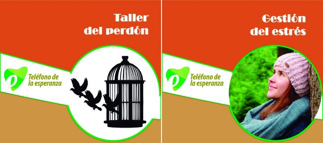 El Teléfono de la Esperanza ofrece sendos talleres sobre gestión del estrés y el perdón