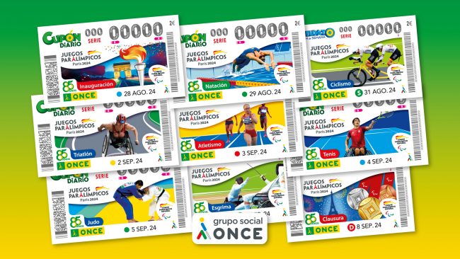 Comienza una serie de cupones de la ONCE con motivo de los Juegos Paralímpicos de París