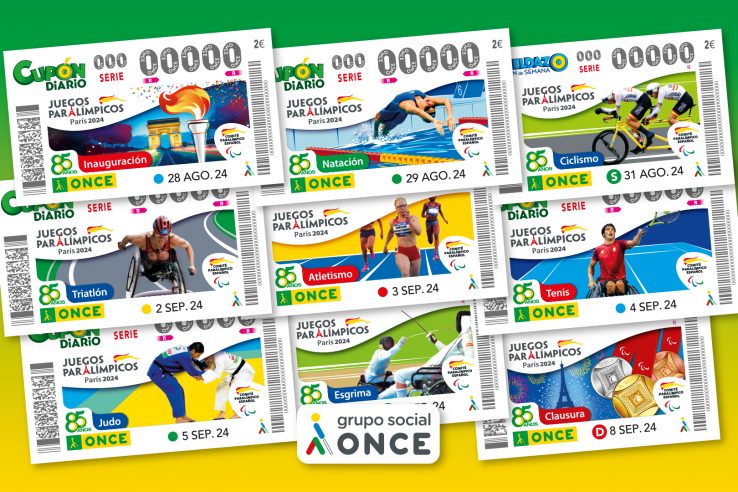 Comienza una serie de cupones de la ONCE con motivo de los Juegos Paralímpicos de París