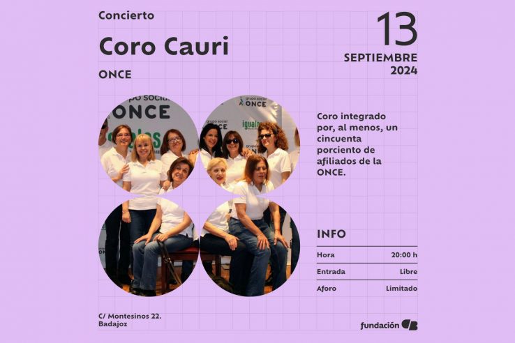 El Coro Cauri de la ONCE ofrece un concierto gratuito el viernes 13 de septiembre en Badajoz