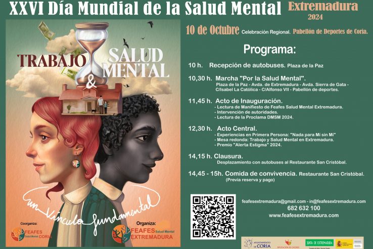 Feafes conmemora el Día Mundial de la Salud Mental con diversos actos en Coria