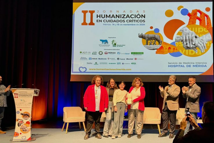 ADMO Extremadura recibe un reconocimiento en las Jornadas de humanización en cuidados críticos