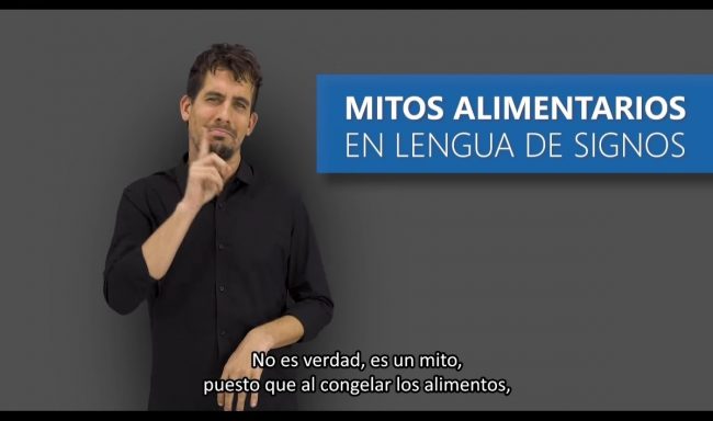 La Fundación CNSE y Eroski desarrollan una escuela de alimentación saludable en lengua de signos española