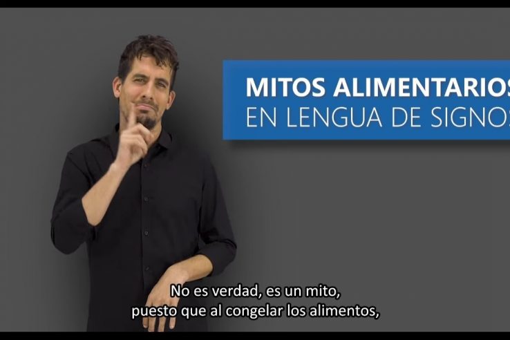 La Fundación CNSE y Eroski desarrollan una escuela de alimentación saludable en lengua de signos española