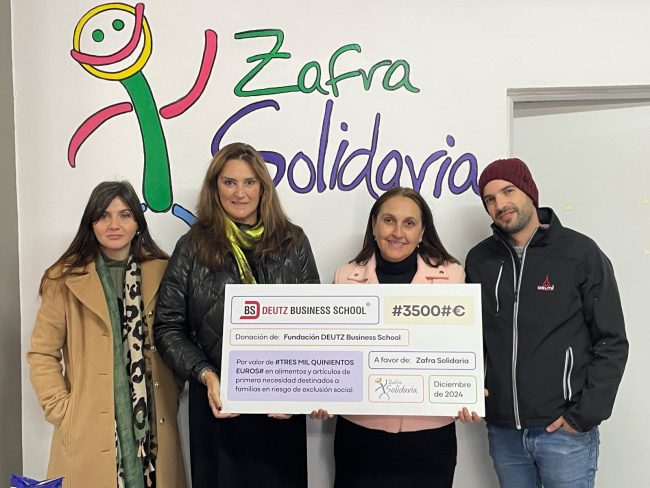 La Fundación Deutz Business School colabora con la asociación Zafra Solidaria