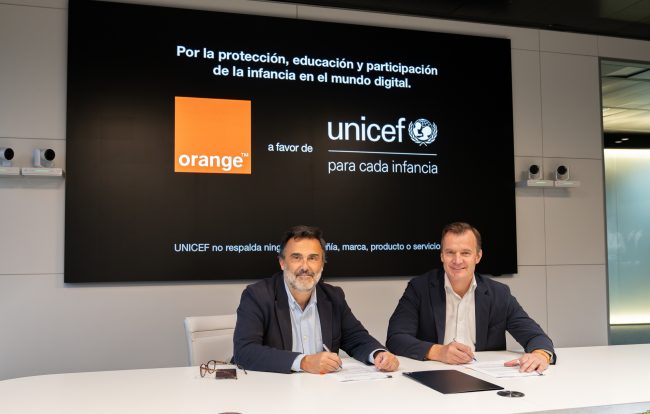MasOrange y Unicef España promoverán un entorno digital más seguro para la infancia