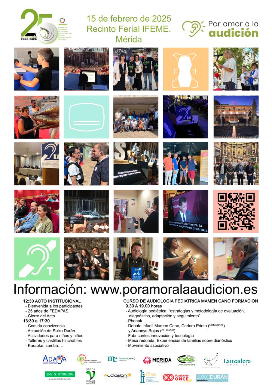 Fedapas celebrará un acto institucional en Mérida con motivo de su XXV Aniversario