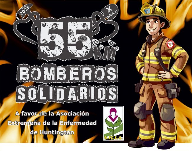 El 26 de abril se celebra en Cáceres la X Ruta de bomberos solidarios, para apoyar la investigación sobre la Enfermedad de Huntington