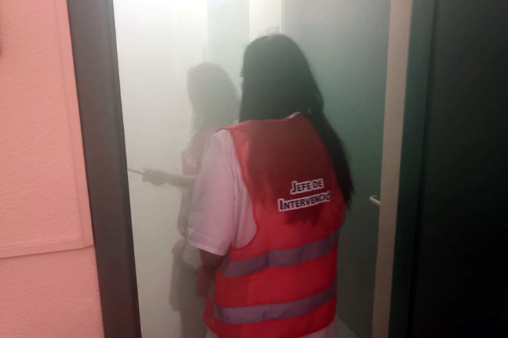 Plena inclusión Extremadura lleva a cabo un simulacro de incendio y evacuación en Mérida