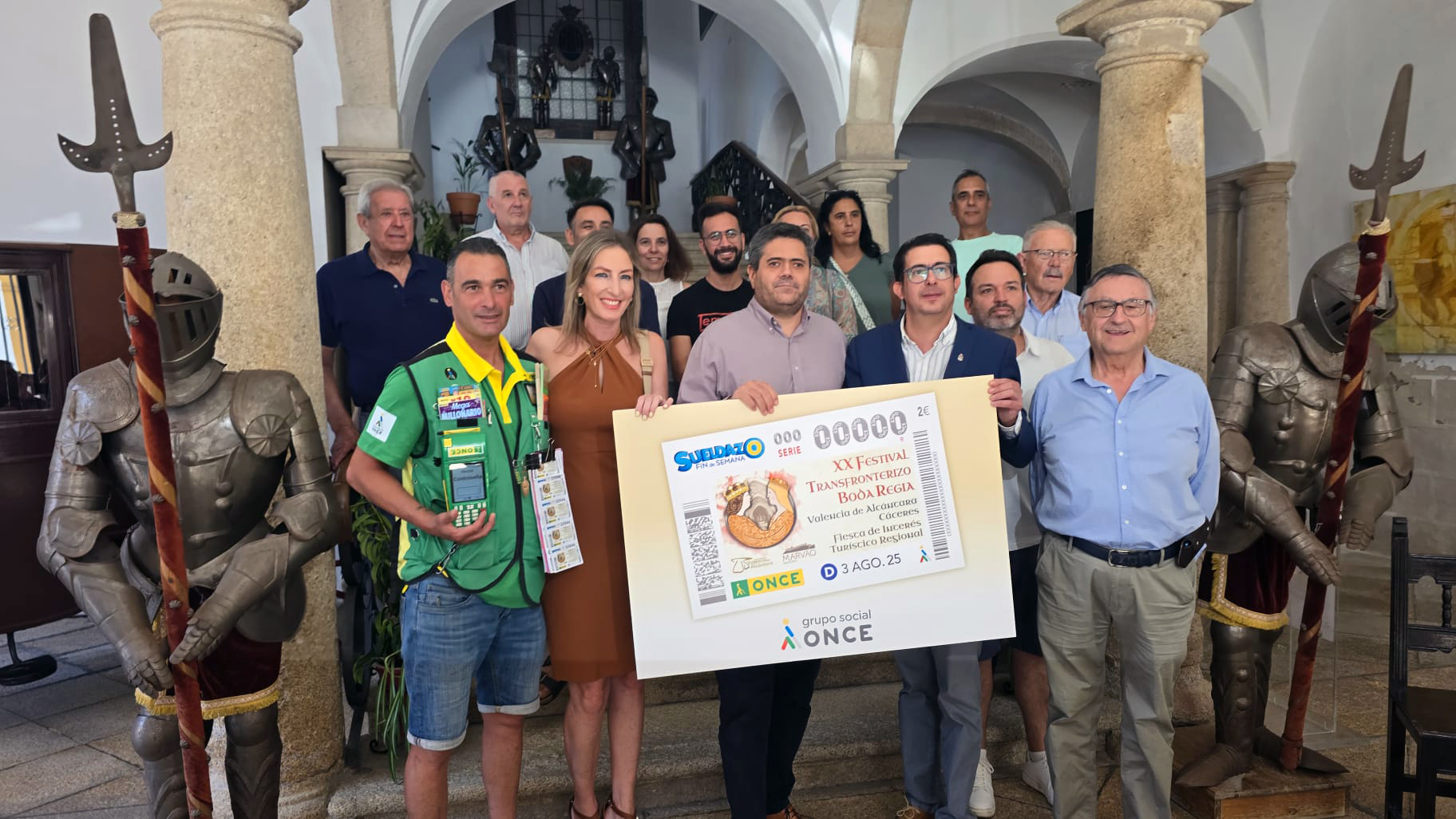 20250803_cupon_once El XX Festival Transfronterizo Boda Regia protagoniza el cupón de la ONCE