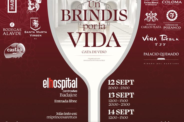 El Hospital-Centro Vivo de Badajoz acoge 'Un brindis por la vida' para promover la investigación del Síndrome de Rett