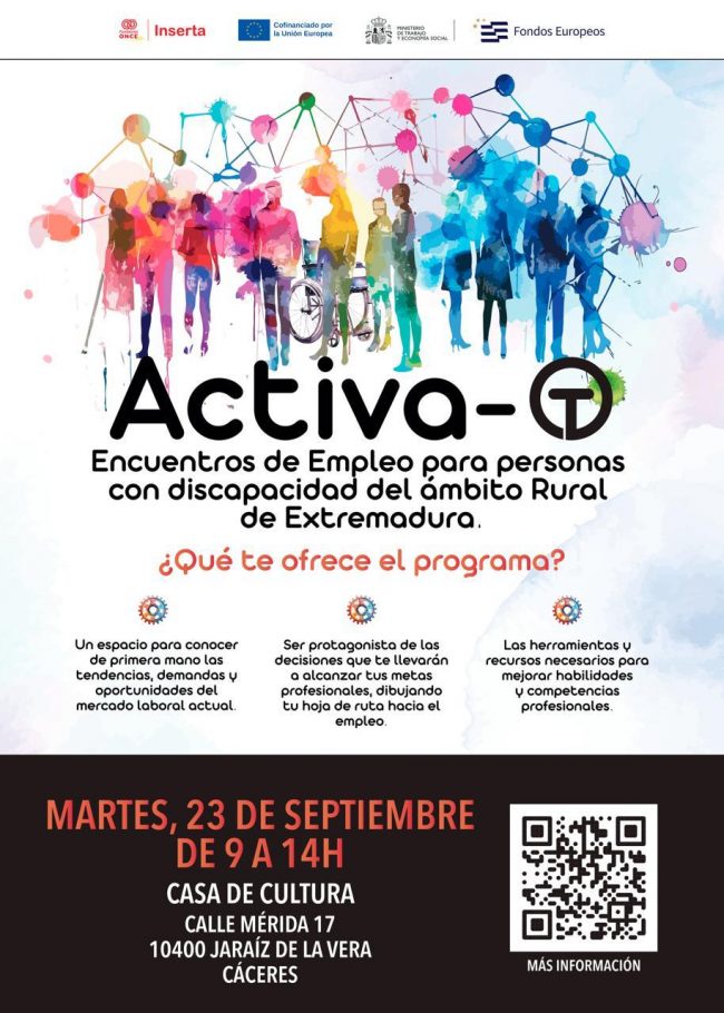 El programa 'ActivaT' de Inserta Empleo promueve la inserción laboral de personas con discapacidad de Jaraíz de la Vera