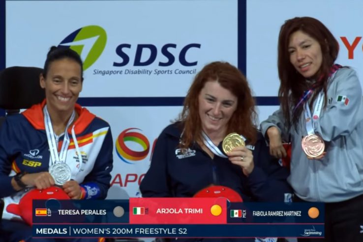 Teresa Perales incorpora a su palmarés una nueva medalla en el Campeonato del Mundo de Natación Paralímpica en Singapur