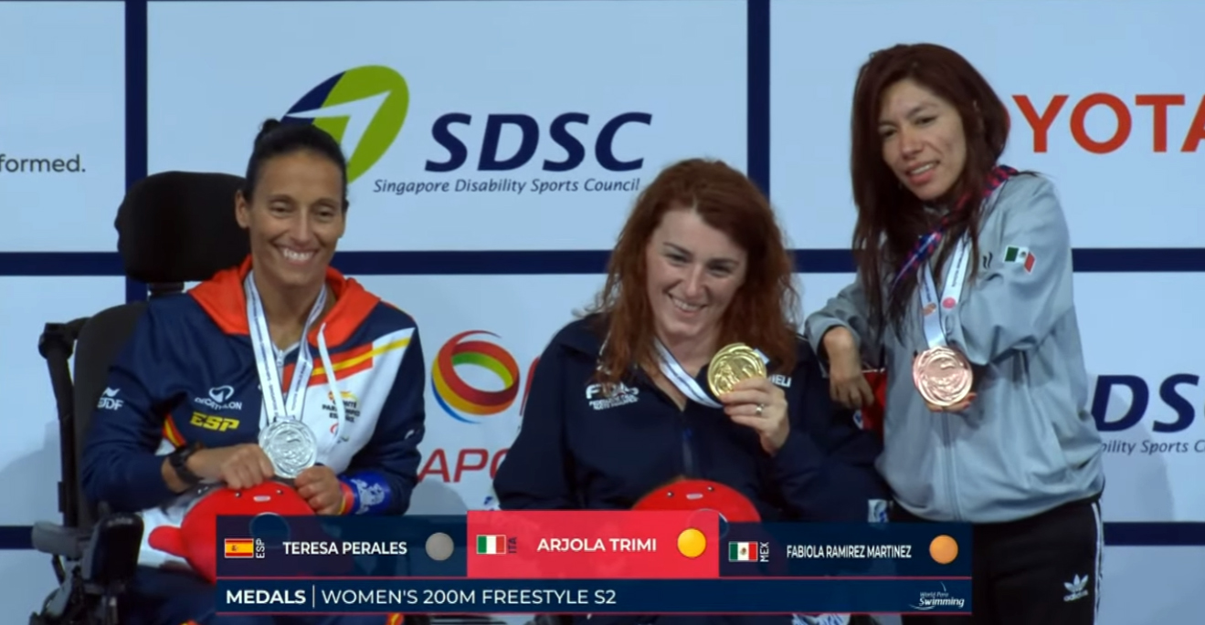 20250926_natacion_perales Teresa Perales incorpora a su palmarés una nueva medalla en el Campeonato del Mundo de Natación Paralímpica en Singapur
