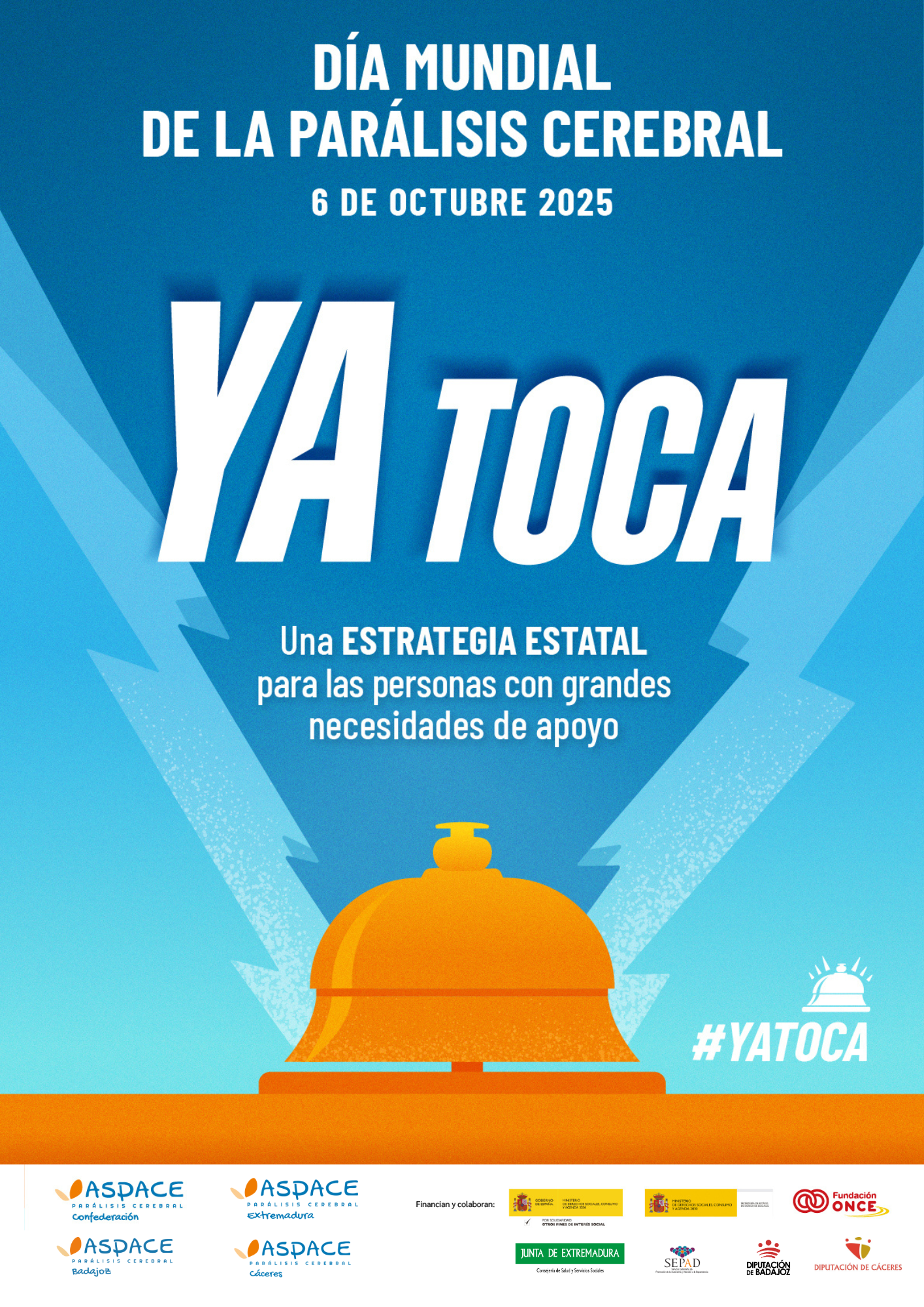 'Ya toca' es el lema de 2025 para conmemorar el 6 de octubre el Día Mundial de la Parálisis Cerebral