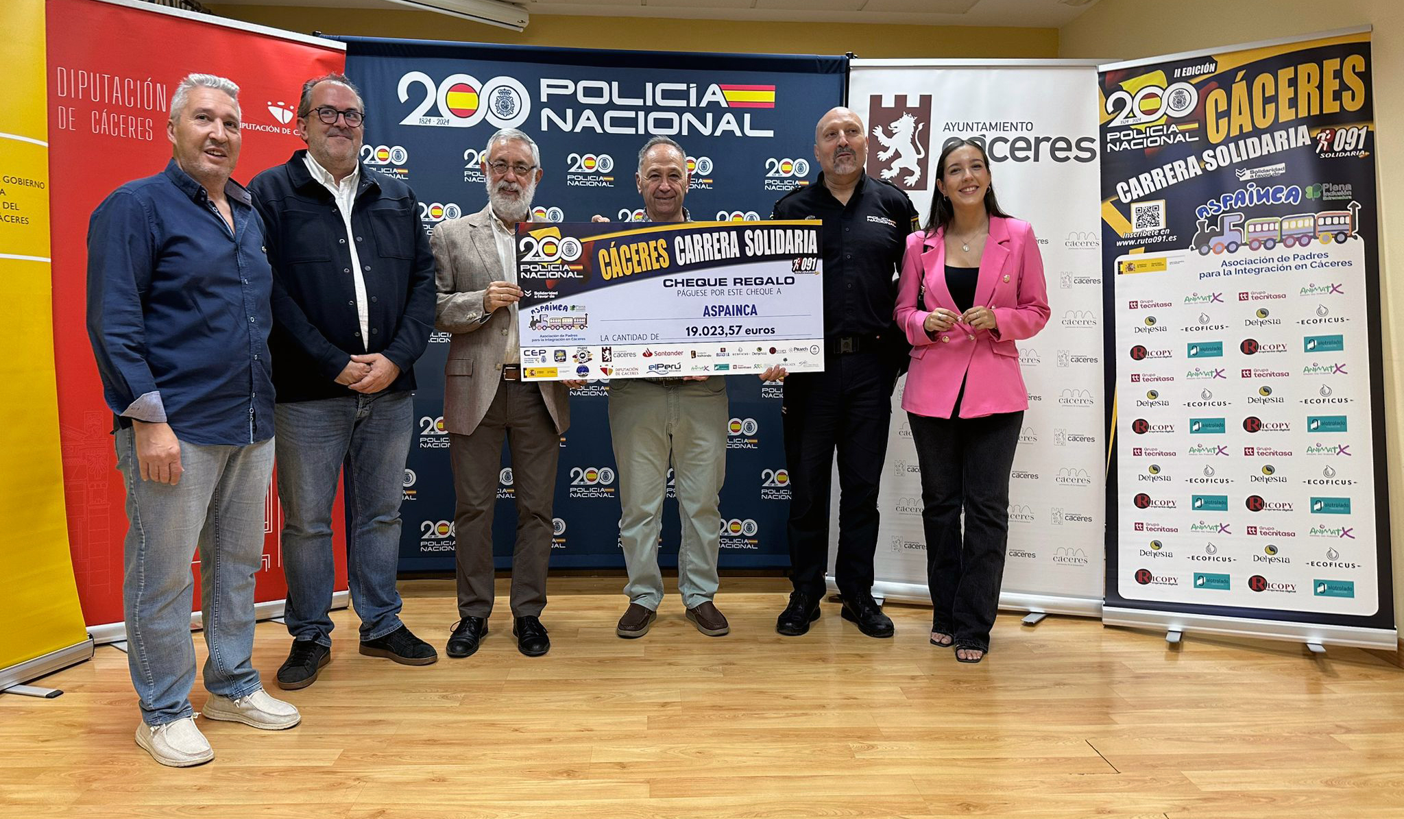 20251018_deporte_aspainca Aspainca recibe más de 19.000 euros de la recaudación de la carrera solidaria 'Ruta 091'
