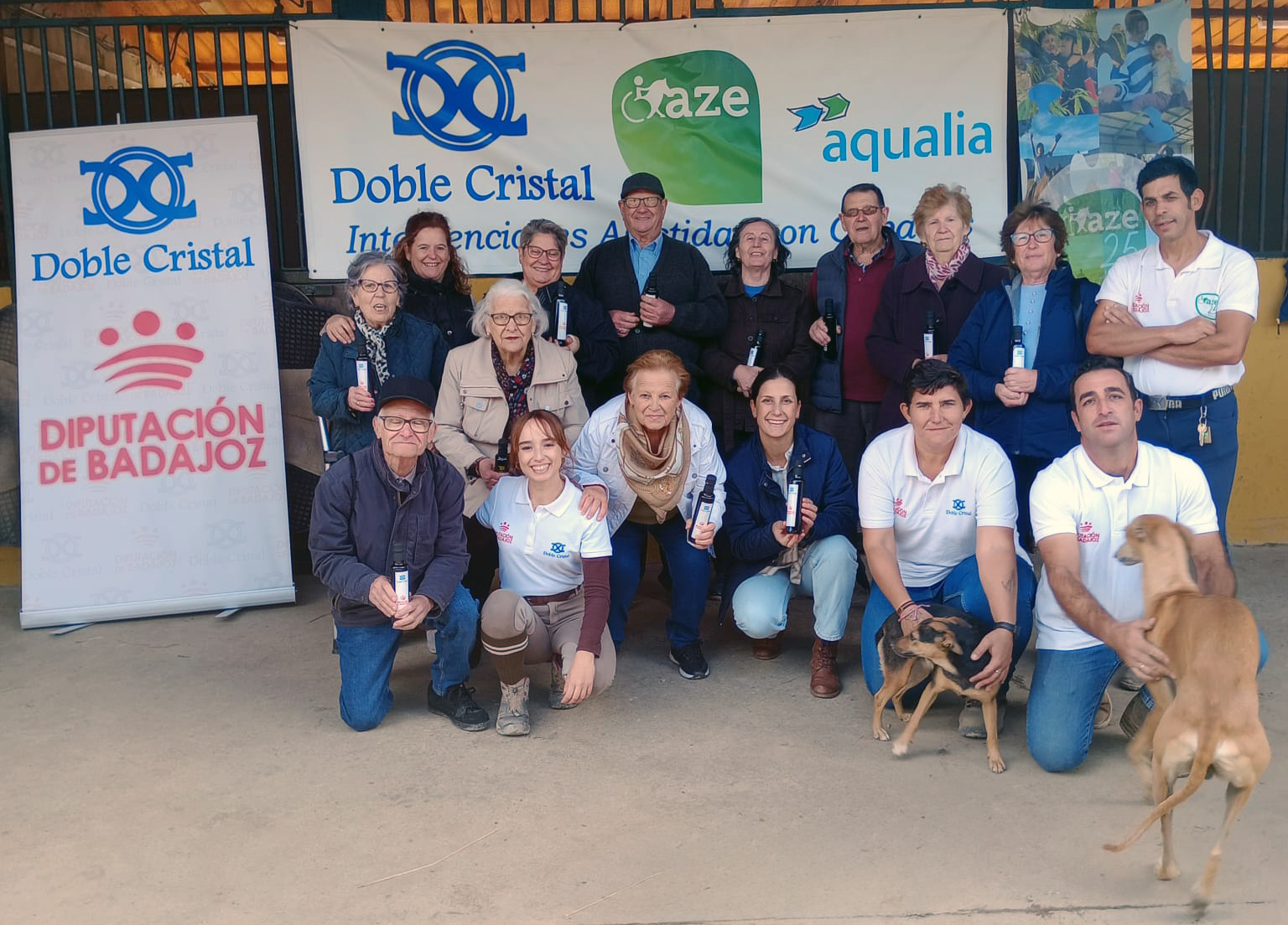 Doble Cristal ofrece terapias ecuestres a personas mayores de la provincia de Badajoz