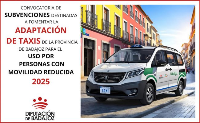 La Diputación de Badajoz subvenciona seis nuevos taxis accesibles en la provincia