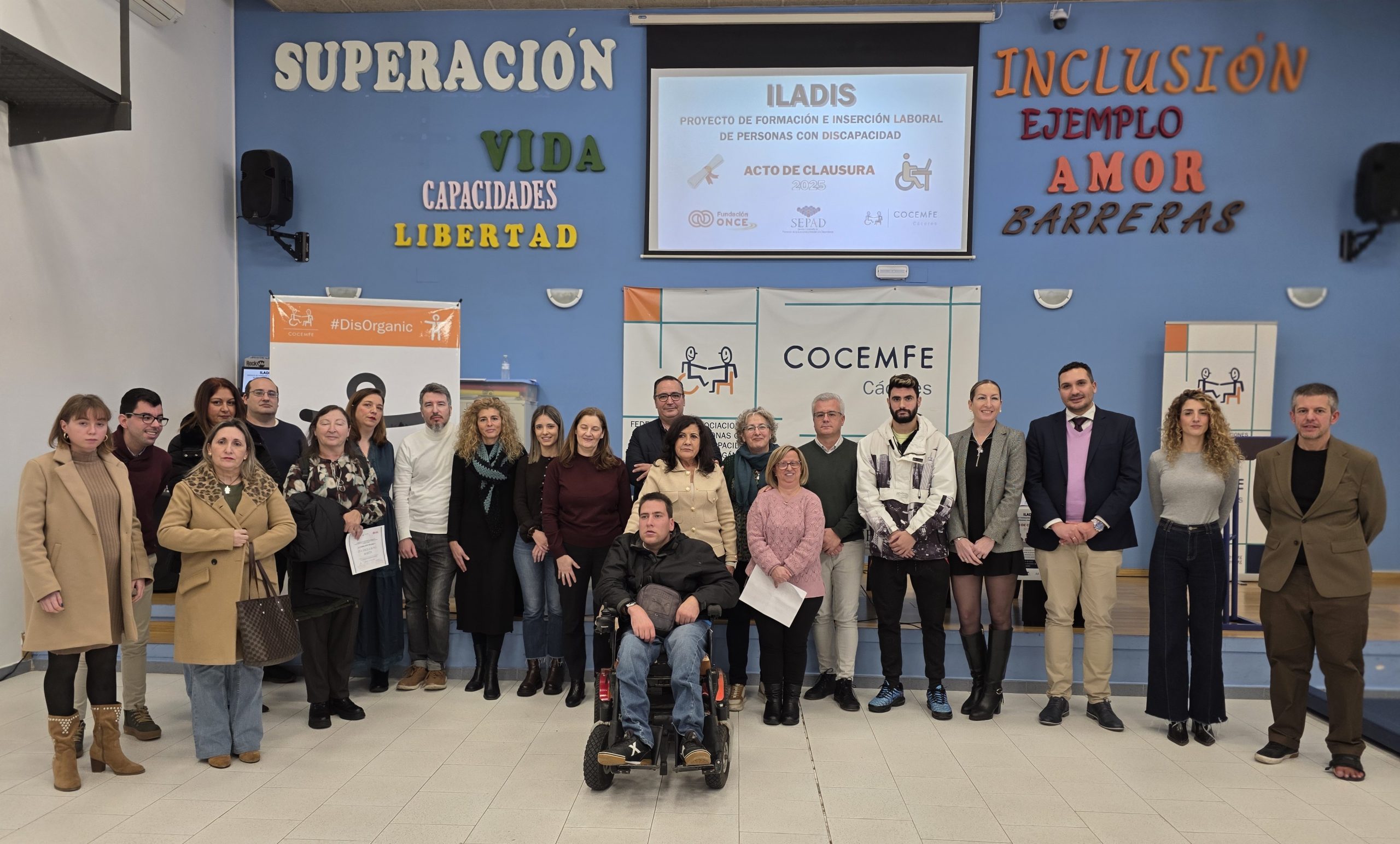 Cocemfe Cáceres clausura el proyecto de inclusión laboral Iladis 2025