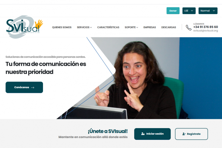 El servicio SVIsual renueva su web para reforzar la comunicación accesible de las personas sordas