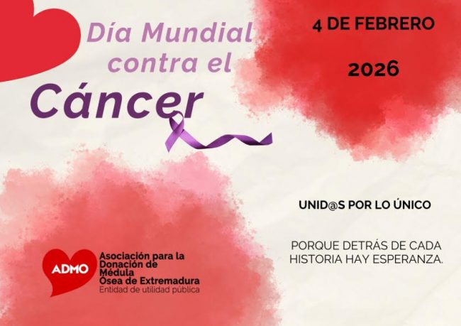 ADMO Extremadura conmemora el Día Mundial contra el Cáncer con una semana llena de actividades