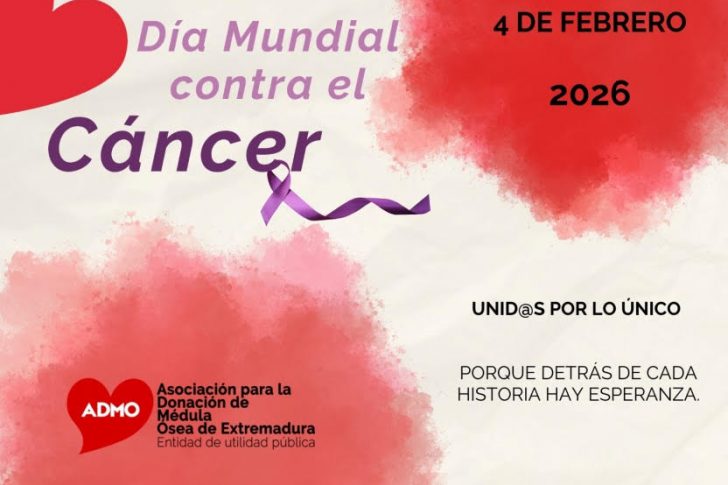 ADMO Extremadura conmemora el Día Mundial contra el Cáncer con una semana llena de actividades