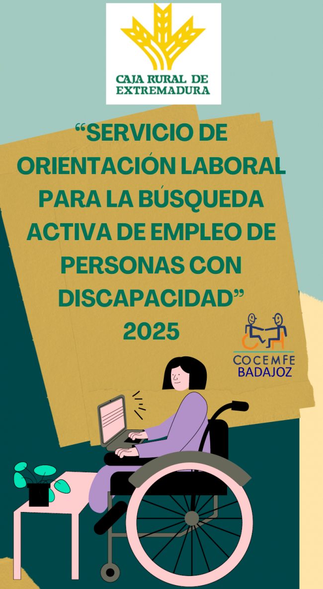 Cocemfe Badajoz y Caja Rural de Extremadura promueven la inserción laboral de 13 personas con discapacidad
