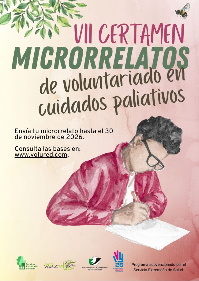 La Plataforma del Voluntariado de Extremadura convoca el VII Certamen de microrrelatos