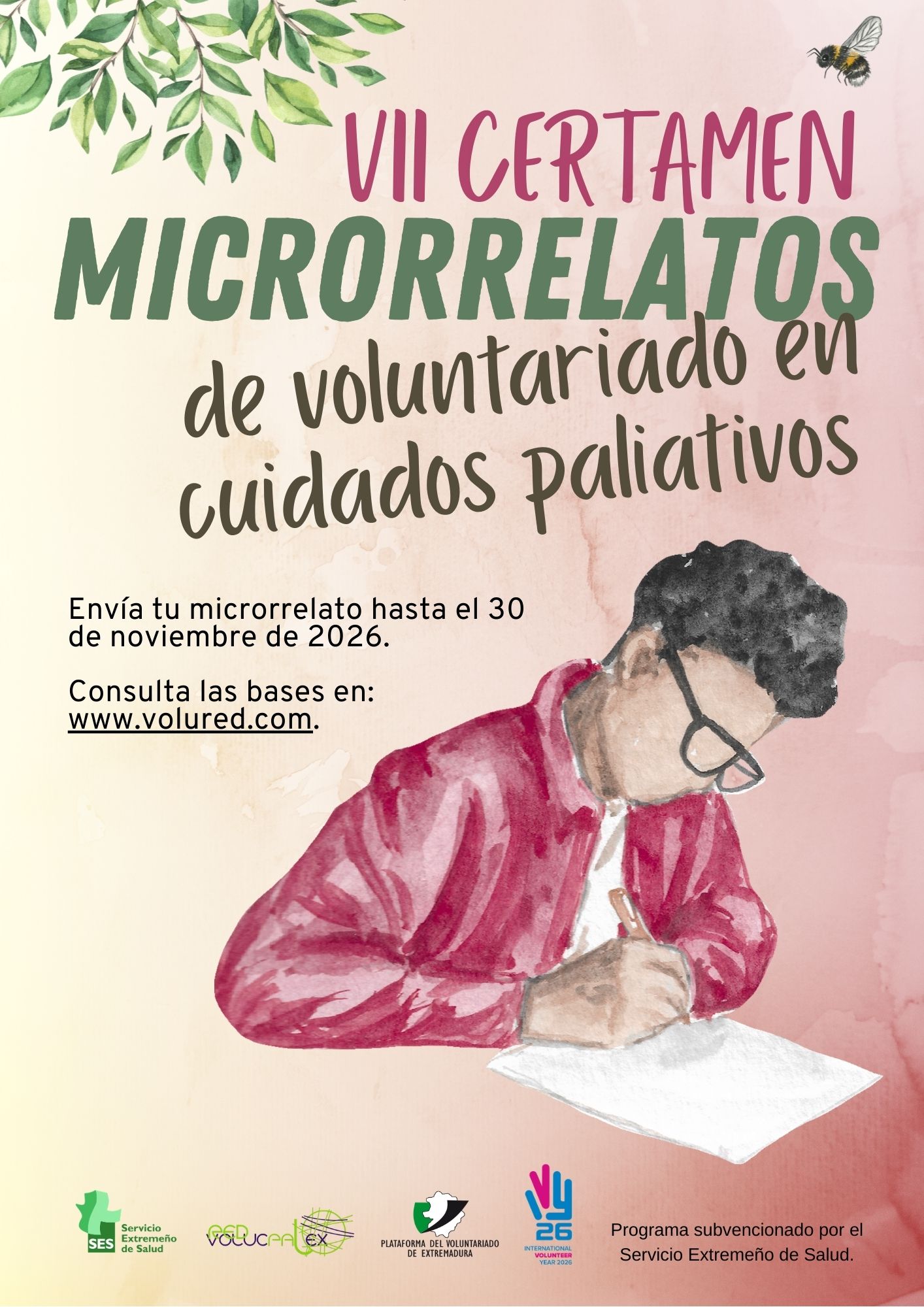 La Plataforma del Voluntariado de Extremadura convoca el VII Certamen de microrrelatos