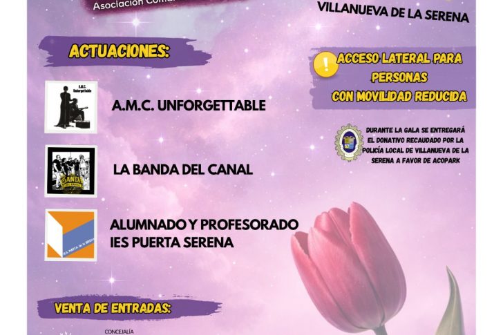 20260409_asociaciones_acopark La Asociación Comarcal de Parkinson de Villanueva de la Serena conmemora la Semana del Párkinson, que culminará con la III Gala Benéfica Acopark