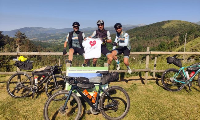 Finaliza el reto solidario 'Transpiry Roosters - La Transpirenaica' en apoyo a ADMO Extremadura
