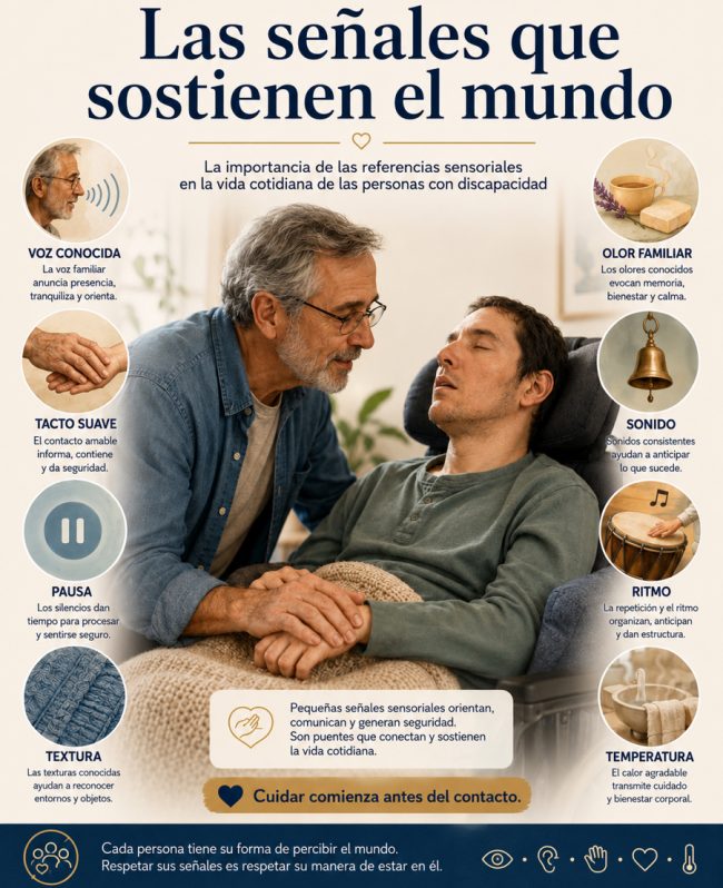 Las señales que sostienen el mundo. La importancia de las referencias sensoriales en la vida cotidiana de las personas con discapacidad