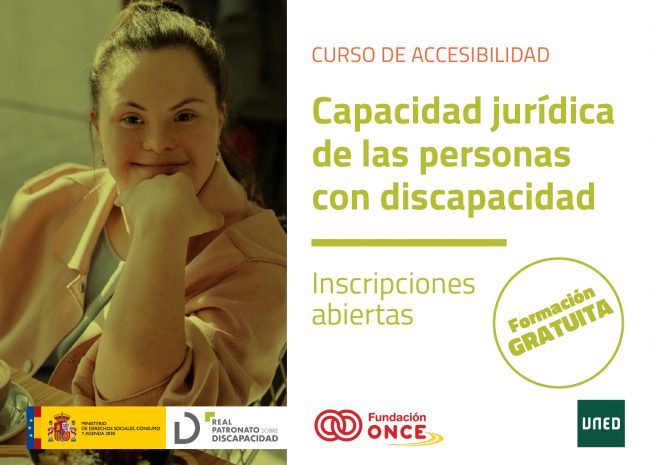 La UNED ofrece un curso gratuito sobre la capacidad jurídica de las personas con discapacidad