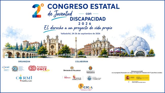 Valladolid reunirá a 125 jóvenes con discapacidad en un congreso sobre activismo, liderazgo y proyecto de vida propio