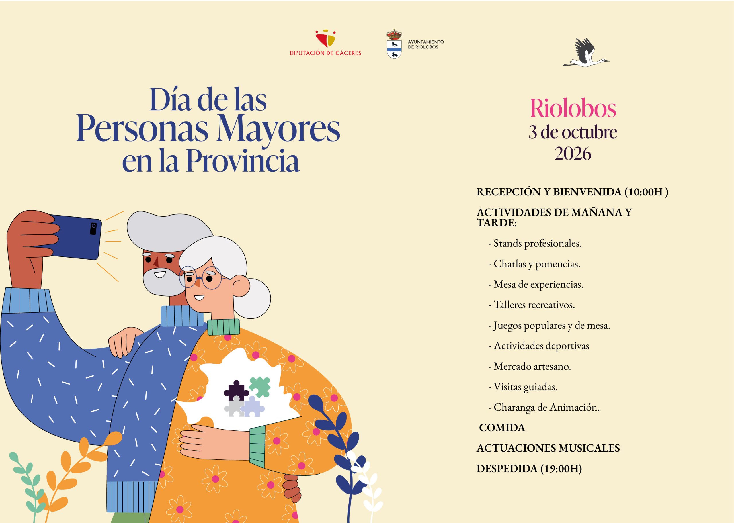 20260917_mayores_diputacioncaceres La Diputación de Cáceres celebrará en Riolobos el 3 de octubre el primer Día de las Personas Mayores