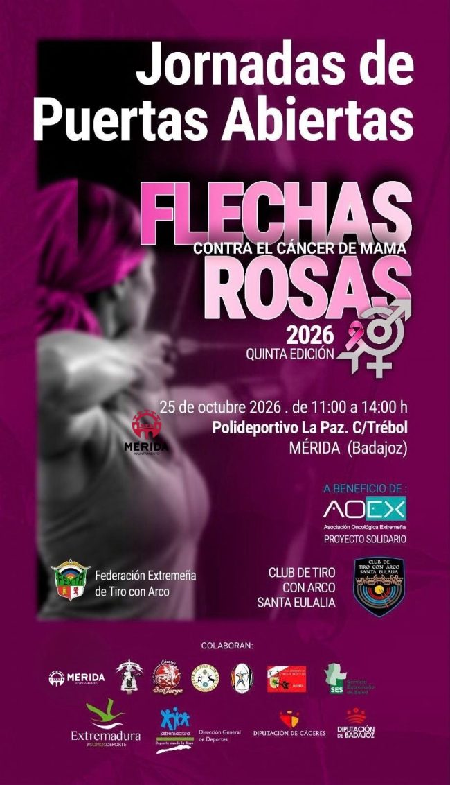 El tiro con arco extremeño vuelve a lanzar sus 'Flechas rosas' contra el cáncer de mama