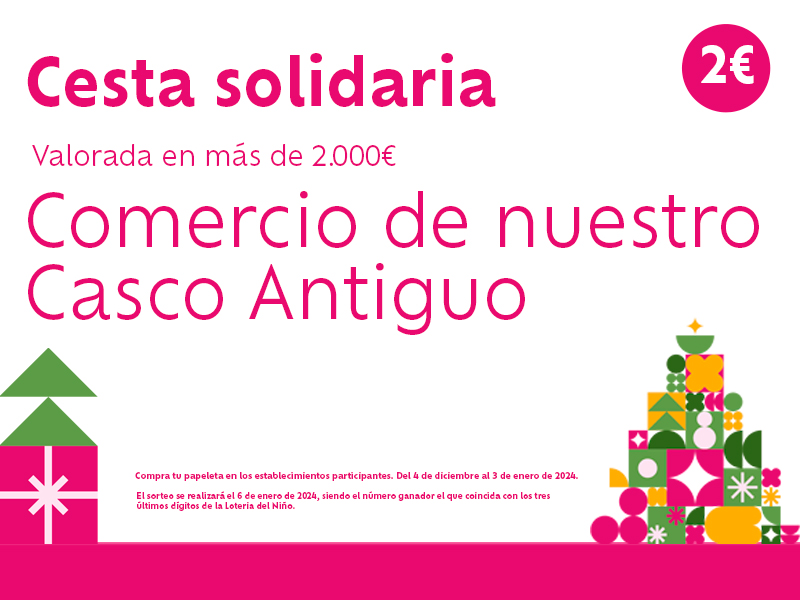 Fundación CB pone en marcha una cesta solidaria para incentivar el comercio en el Casco Antiguo de Badajoz