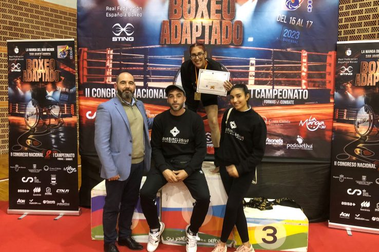 La extremeña Mariu Cano se convierte en campeona de España de boxeo adaptado