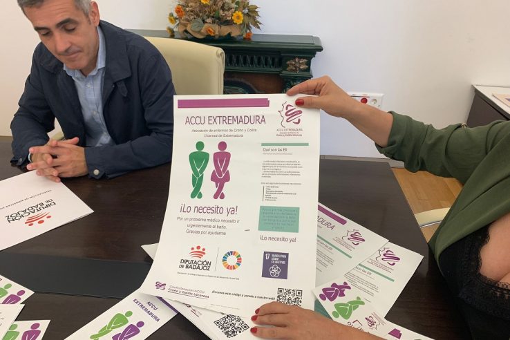 ACCU Extremadura y la Diputación de Badajoz ayudarán a las personas con enfermedades inflamatorias intestinales