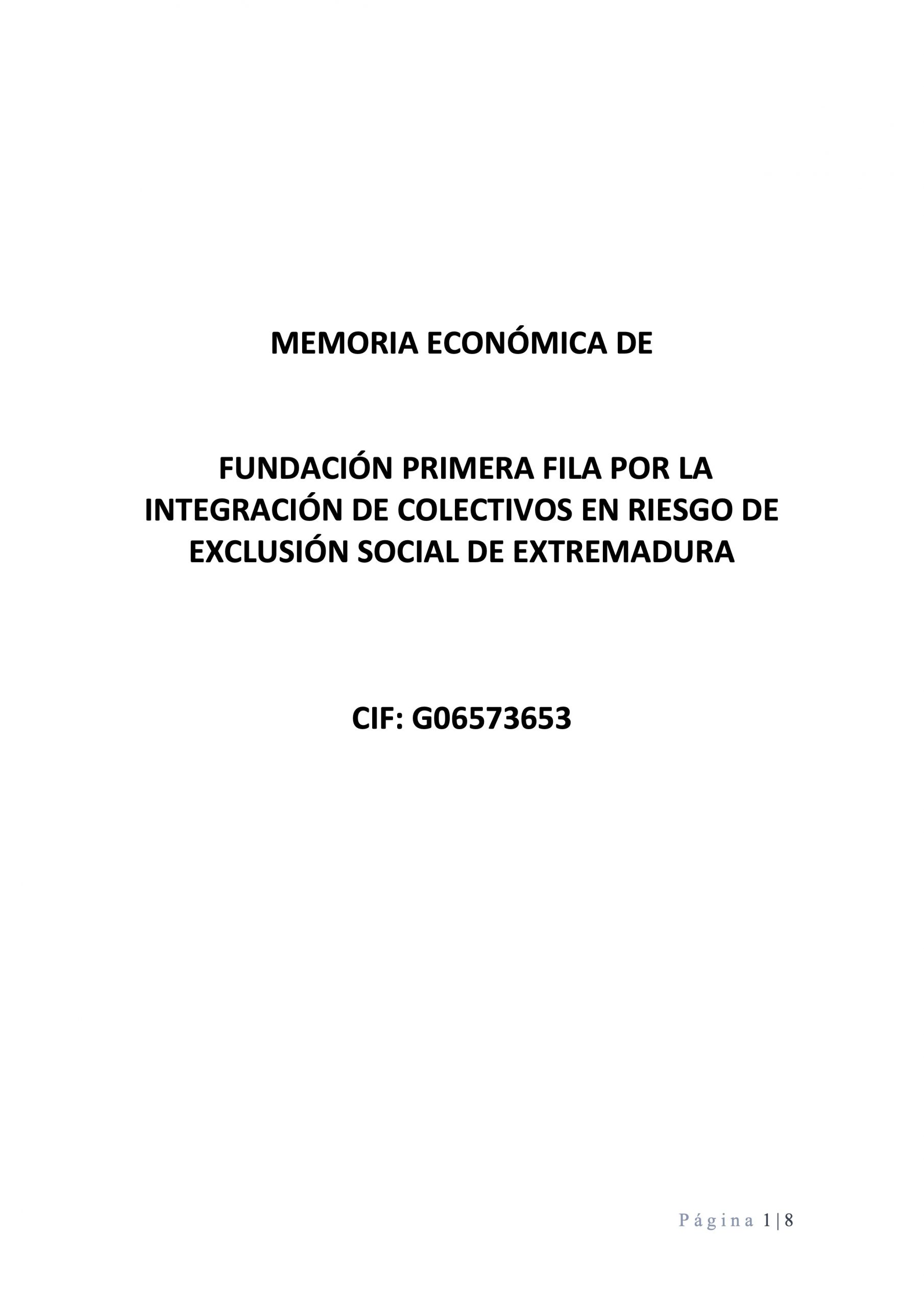 Memoria economica 2024