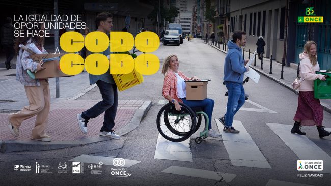 El Grupo Social ONCE lanza la campaña 'Codo a Codo' con motivo del Día Internacional de las Personas con Discapacidad